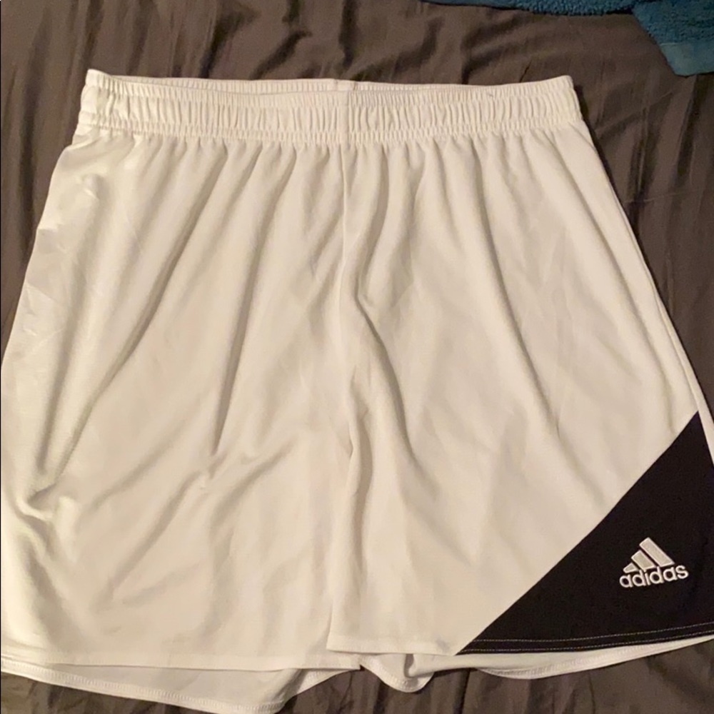 Adidas white shorts